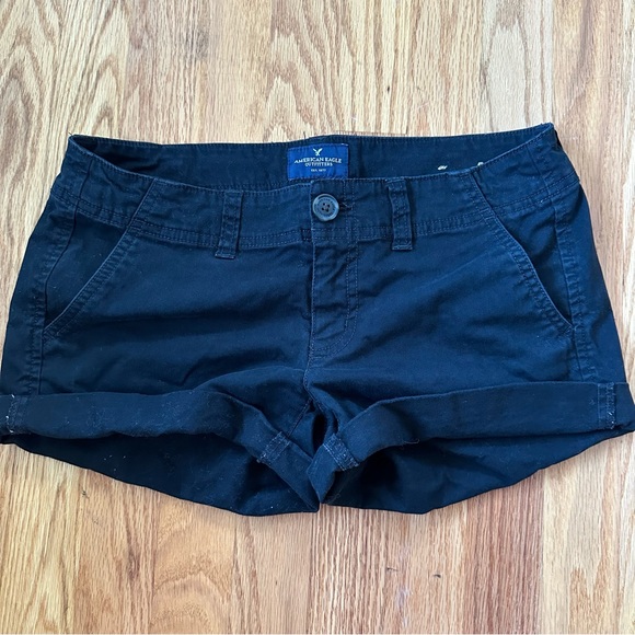 American Eagle Outfitters Women's Black‎ Shorts Size 4 - Picture 1 of 7